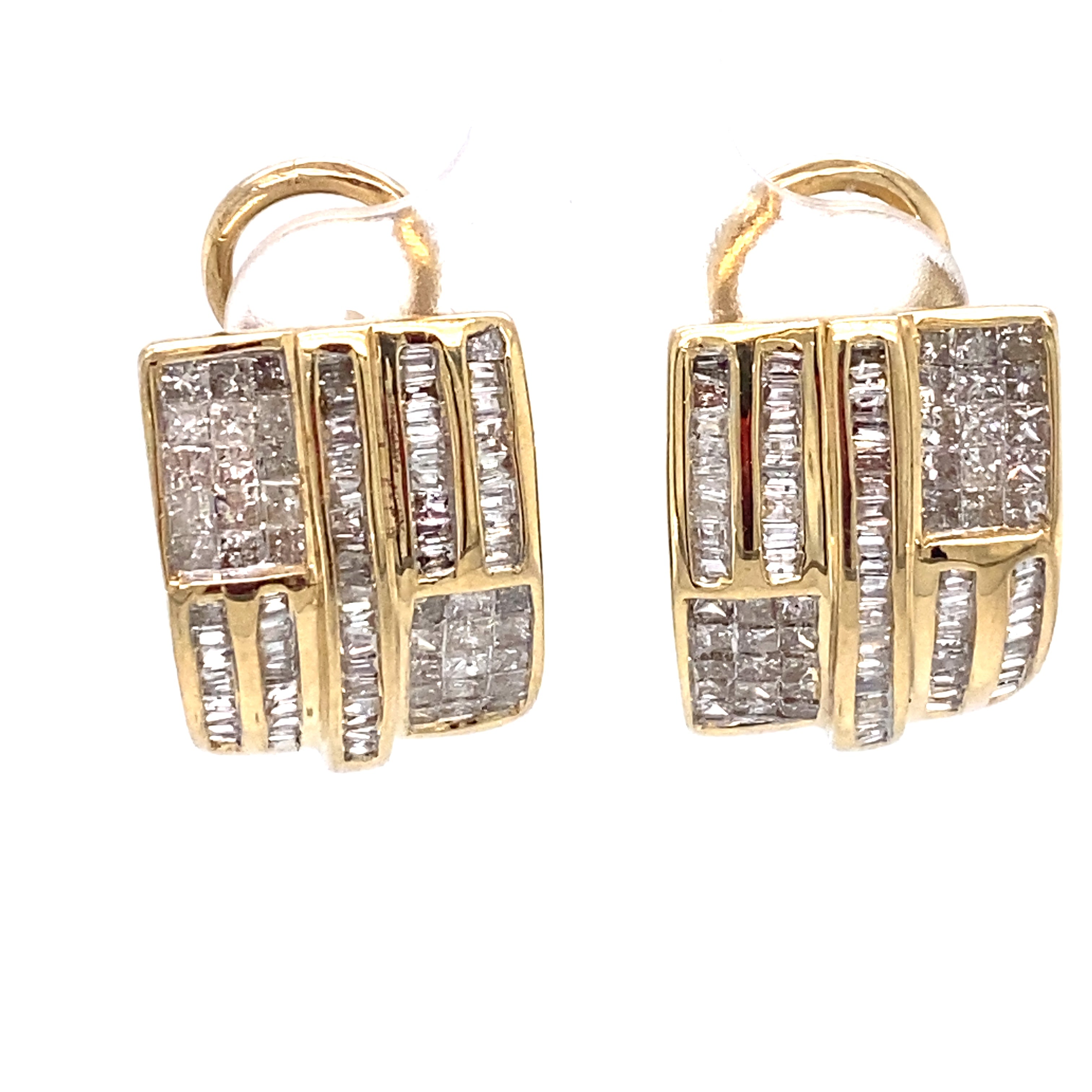 Gold Plated Stainless Steel Half Hoop Earrings with Chains & Star Dang –  Goulter-Bennetts